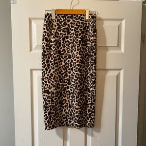Zara leopard print skirt.